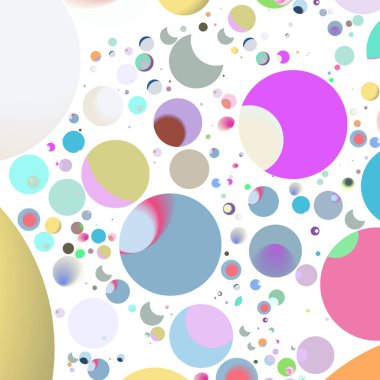 Daire saydam arka plan - eğilim seamless modeli.