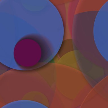 Çok renkli geometrik daire arka plan seamless modeli.