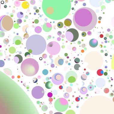 Çok renkli geometrik daire arka plan seamless modeli.