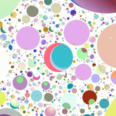 Çok renkli geometrik daire arka plan seamless modeli.