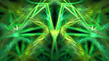 Fantezi kaotik renkli fraktal desen. Soyut Fraktal şekiller. 3D render resimde arka plan veya duvar kağıdı.