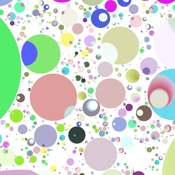 Multicolor Círculo Geométrico Abstrato Fundo Sem Costura Padrão — Fotografia de Stock