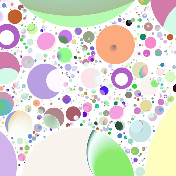 Multicolor geometric circle abstract background seamless pattern.