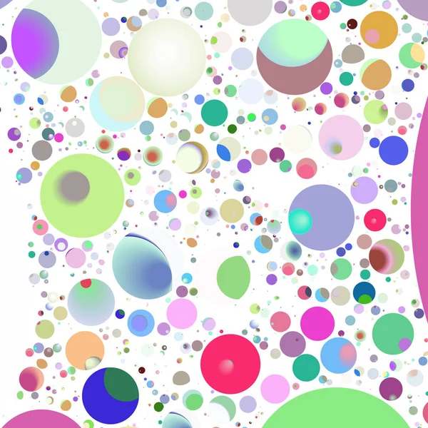 Multicolored Geometric Circle Abstract Background Seamless Pattern — Stock Photo, Image