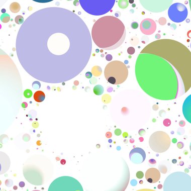 Çok renkli geometrik daire arka plan seamless modeli.