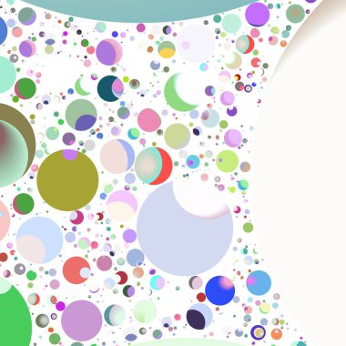 Çok renkli geometrik daire arka plan seamless modeli.