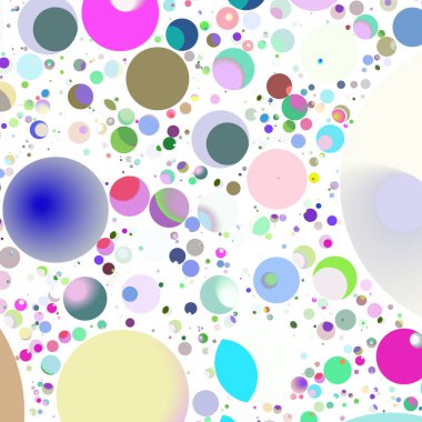Çok renkli geometrik daire arka plan seamless modeli.