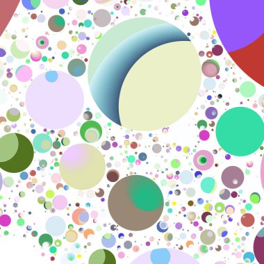 Çok renkli geometrik daire arka plan seamless modeli.
