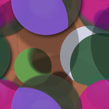 Çok renkli geometrik daire arka plan seamless modeli.