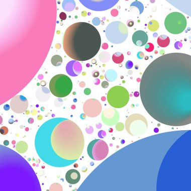 Çok renkli geometrik daire arka plan seamless modeli.