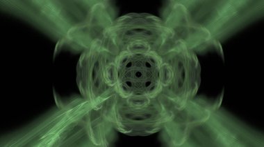 Fantezi kaotik renkli fraktal desen. Soyut Fraktal şekiller. 3D render resimde arka plan veya duvar kağıdı.