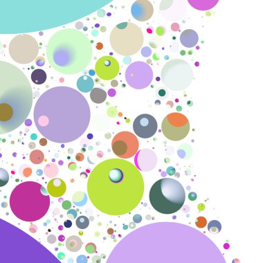 Çok renkli geometrik daire arka plan seamless modeli.