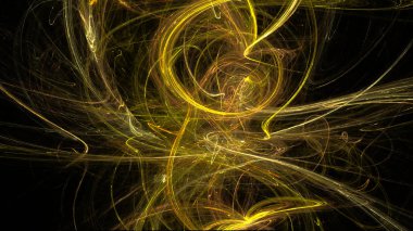 Fantezi kaotik renkli fraktal desen. Soyut Fraktal şekiller. 3D render resimde arka plan veya duvar kağıdı.