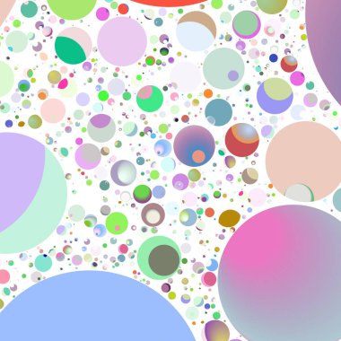Çok renkli geometrik daire arka plan seamless modeli.