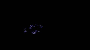 Fantezi kaotik renkli fraktal desen. Soyut Fraktal şekiller. 3D render resimde arka plan veya duvar kağıdı.