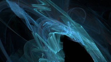 Fantezi kaotik renkli fraktal desen. Soyut Fraktal şekiller. 3D render resimde arka plan veya duvar kağıdı.