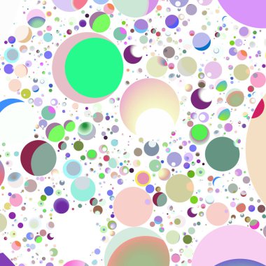 Çok renkli geometrik daire arka plan seamless modeli.
