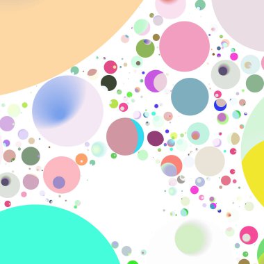 Çok renkli geometrik daire arka plan seamless modeli.