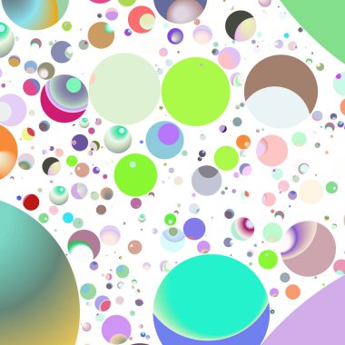 Çok renkli geometrik daire arka plan seamless modeli.