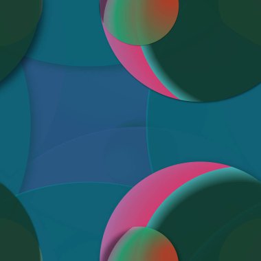 Çok renkli geometrik daire arka plan seamless modeli.