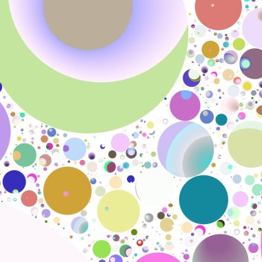 Çok renkli geometrik daire arka plan seamless modeli.