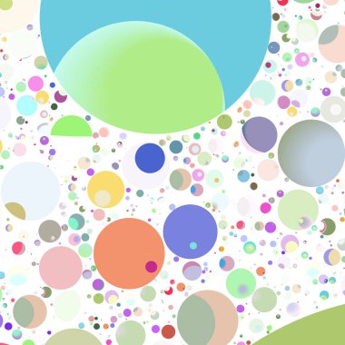 Çok renkli geometrik daire arka plan seamless modeli.