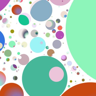 Çok renkli geometrik daire arka plan seamless modeli.