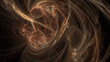 Fantezi kaotik renkli fraktal desen. Soyut Fraktal şekiller. 3D render resimde arka plan veya duvar kağıdı.