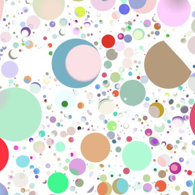 Çok renkli geometrik daire arka plan seamless modeli.