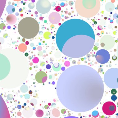 Çok renkli geometrik daire arka plan seamless modeli.