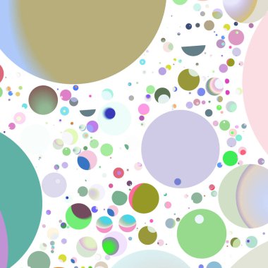 Çok renkli geometrik daire arka plan seamless modeli.