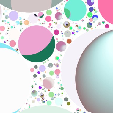 Çok renkli geometrik daire arka plan seamless modeli.