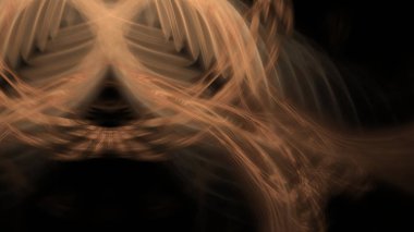 Fantezi kaotik renkli fraktal desen. Soyut Fraktal şekiller. 3D render resimde arka plan veya duvar kağıdı.