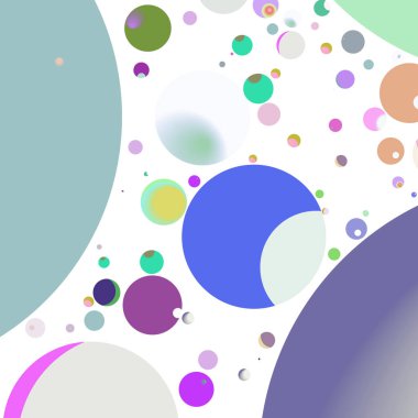 Çok renkli geometrik daire arka plan seamless modeli.