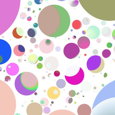 Çok renkli geometrik daire arka plan seamless modeli.