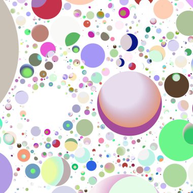 Çok renkli geometrik daire arka plan seamless modeli.