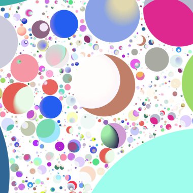 Çok renkli geometrik daire arka plan seamless modeli.