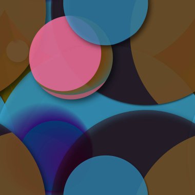 Çok renkli geometrik daire arka plan seamless modeli.