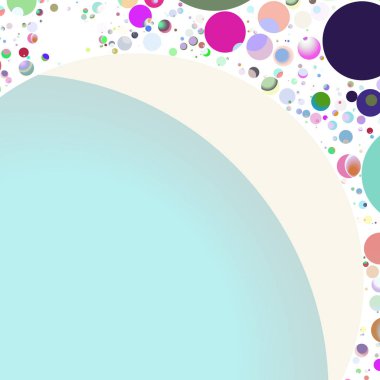 Çok renkli geometrik daire arka plan seamless modeli.