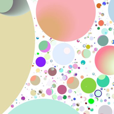 Çok renkli geometrik daire arka plan seamless modeli.