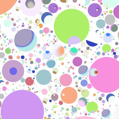 Çok renkli geometrik daire arka plan seamless modeli.