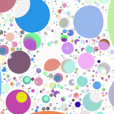 Çok renkli geometrik daire arka plan seamless modeli.