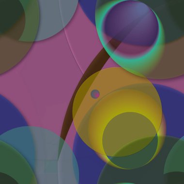 Çok renkli geometrik daire arka plan seamless modeli.