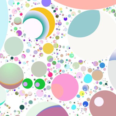Çok renkli geometrik daire arka plan seamless modeli.