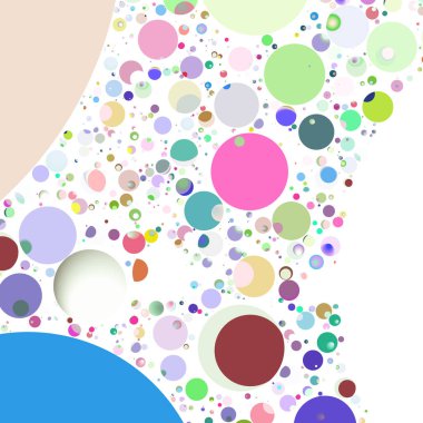 Çok renkli geometrik daire arka plan seamless modeli.