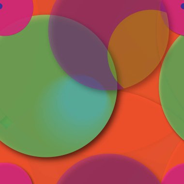 Çok renkli geometrik daire arka plan seamless modeli.