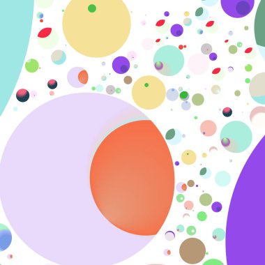 Çok renkli geometrik daire arka plan seamless modeli.