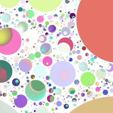 Çok renkli geometrik daire arka plan seamless modeli.