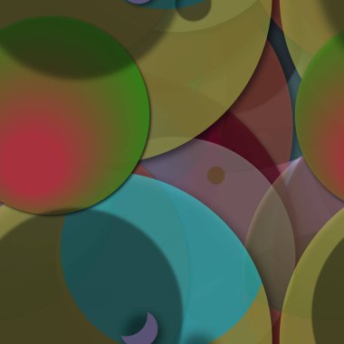 Çok renkli geometrik daire arka plan seamless modeli.