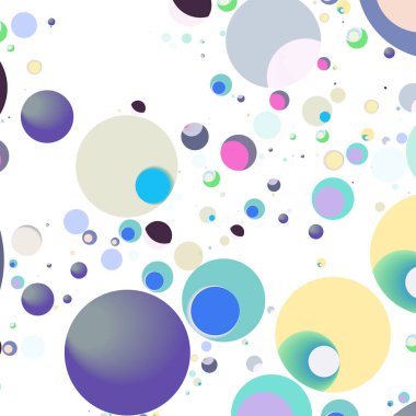 Çok renkli geometrik daire arka plan seamless modeli.
